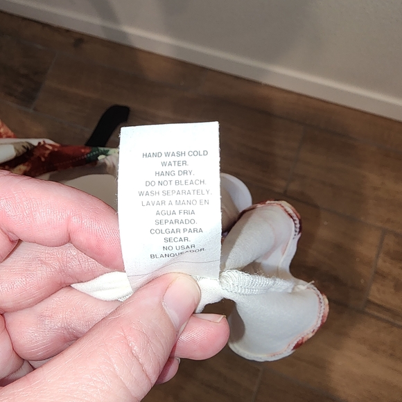 Stillettos Floral Wrap Maxi Dress - White and Brown - Picture 5 of 5